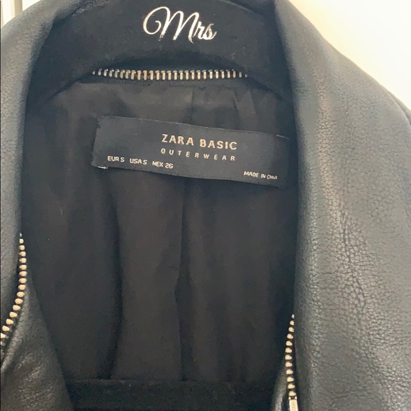 Zara Leather Jacket - Picture 3 of 3